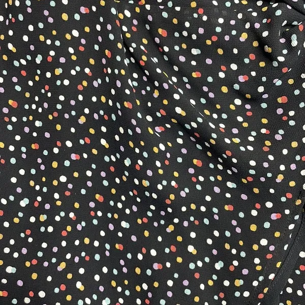 Reformation Troppo Confetti Wrap Dress Large Black - Image 3