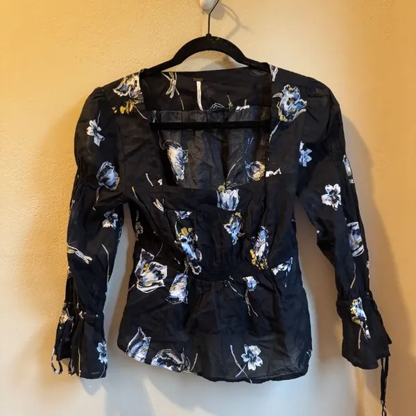 Free People Cherish the Light Floral Printed Top - Image 2