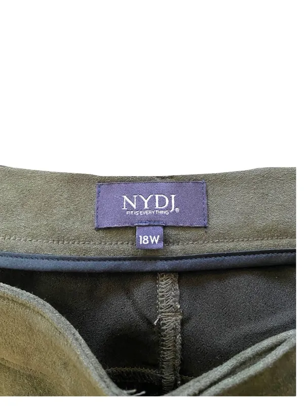 NYDJ Alina Faux Suede Pants Beige Size 18W NWT Neutral Minimalist Glam Fall Cute - Image 3