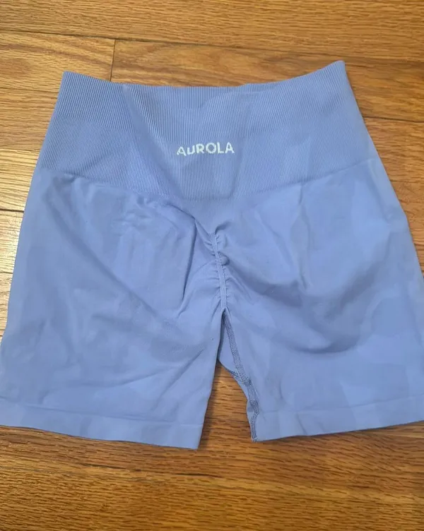 Aurola Biker Shorts Blue - Image 3