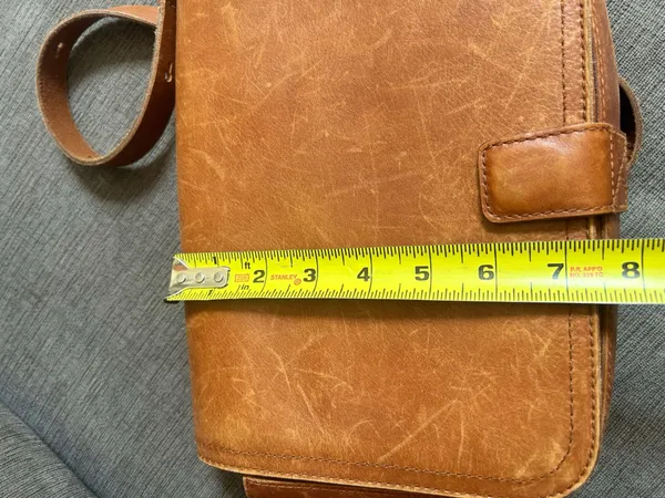 Madewell Transport Flap Shoulder Bag English Saddle leather crossbody - Image 10