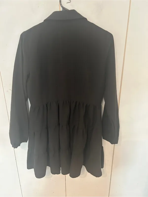 Zara Black Dress with Collar - Image 5