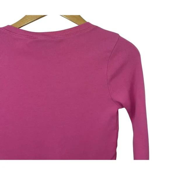 Ralph Lauren Sport V-Neck Top Pink Pony Medium Long Sleeve Old Money Women’s - Image 10
