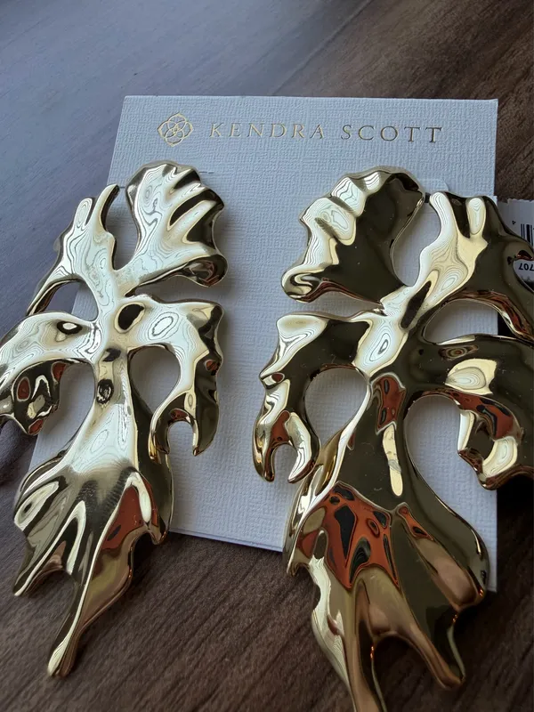 Kendra Scott Earrings Gold Savannah Statement Drop - Image 2