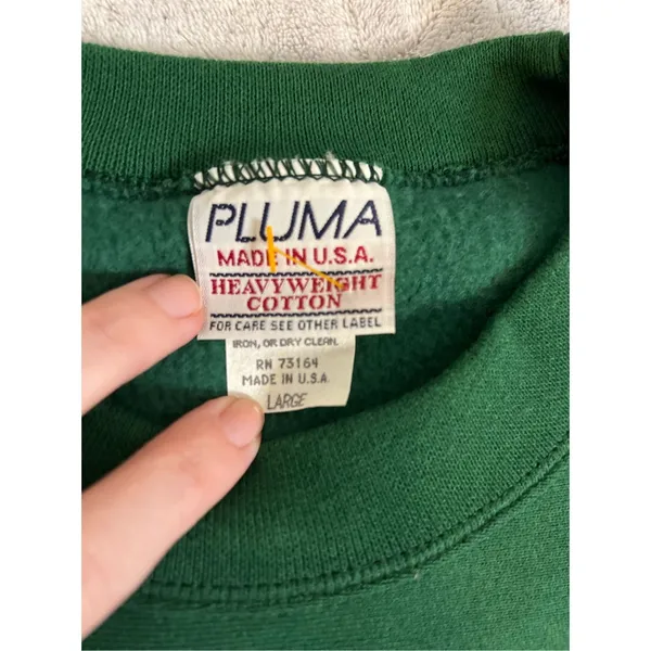 Women’s Crewneck “Boston” Pullover Sweatershirt Green XL - Image 8