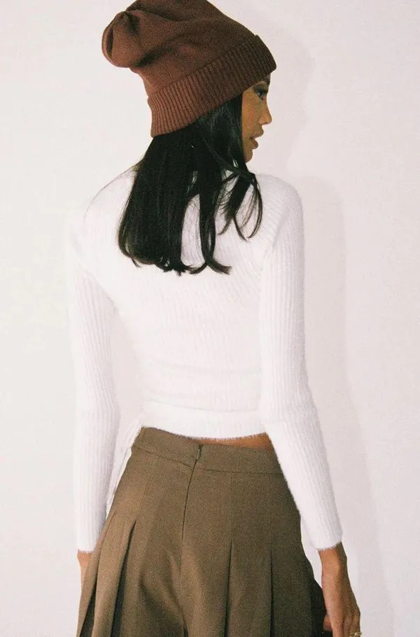 Princess Polly Jesica Sweater White - Image 5