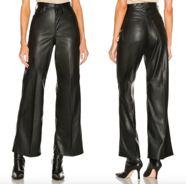 Levi's 70s Faux Leather flare Pants - Image 2