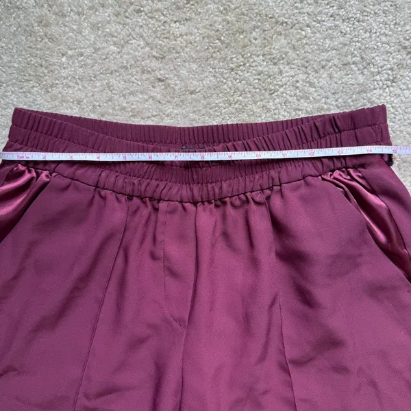Metaphor Women’s Medium Burgundy Pull-On Dress Pants with Silk Lined Pockets - Image 9