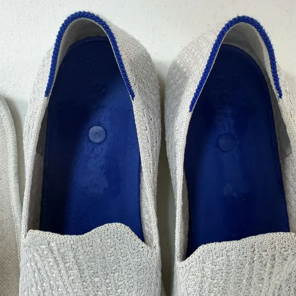 Rothy's Size 9 The Original Slip‎ On Sneaker Diamond Twill Women's Gray Shoes - Image 7