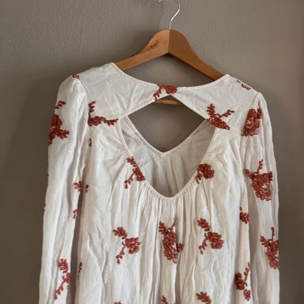FREE PEOPLE Emma Embroidered‎ Mini Dress - Image 4