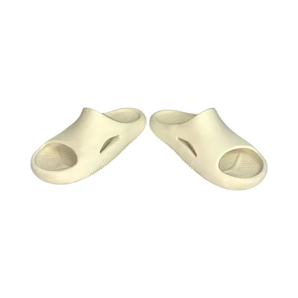 Crocs Mellow Recovery Thick Cushioned Slip-On Slide Sandals In Bone Size 9 - Image 3