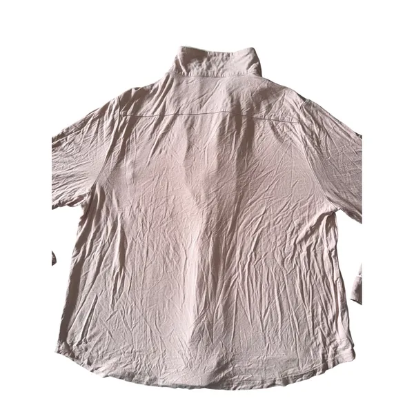 Cozy Earth Pajama Top Women XL Mauve Excellent Bamboo‎ Viscose Button Down - Image 6