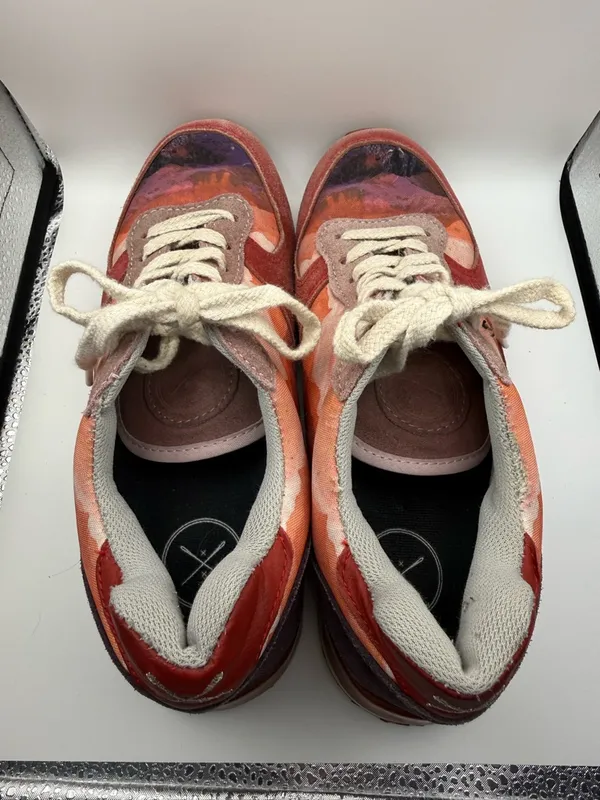Inkkas Andes Jogger Sneaker Shoe Colorful Southwestern‎ Scenery Red Orange W9 - Image 5