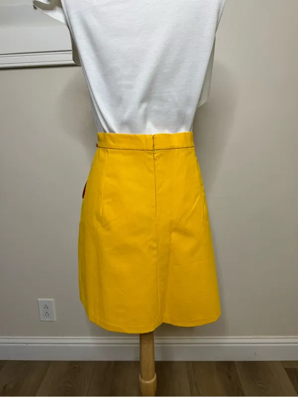 NWT Utility Yellow Mini Skirt size: large Size M - Image 6