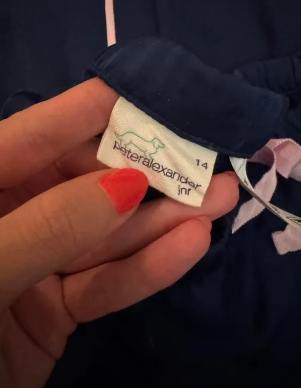 Peter Alexander Satin Pajamas Blue Size XS - Image 4
