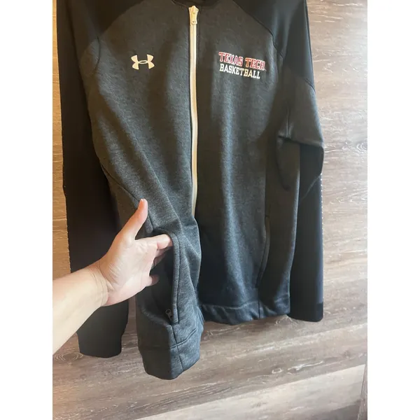 Under Armour Basketball Warmup Jacket Texas Tech Size Large - Image 6