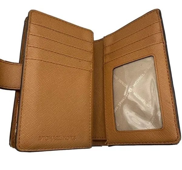 MICHAEL KORS Brown Signature Card Holder / Wallet - Image 7