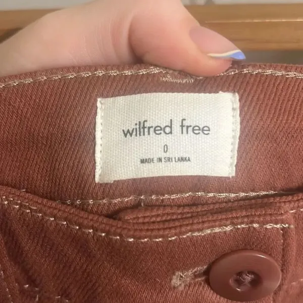✨Aritzia Wilfred Free Modern Cargo Burnt Orange Sz 0 Pants✨ - Image 7