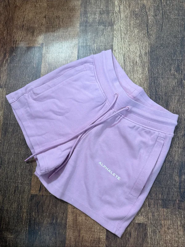 Alphalete Women's Essential Core Athletic Shorts pink - Image 3