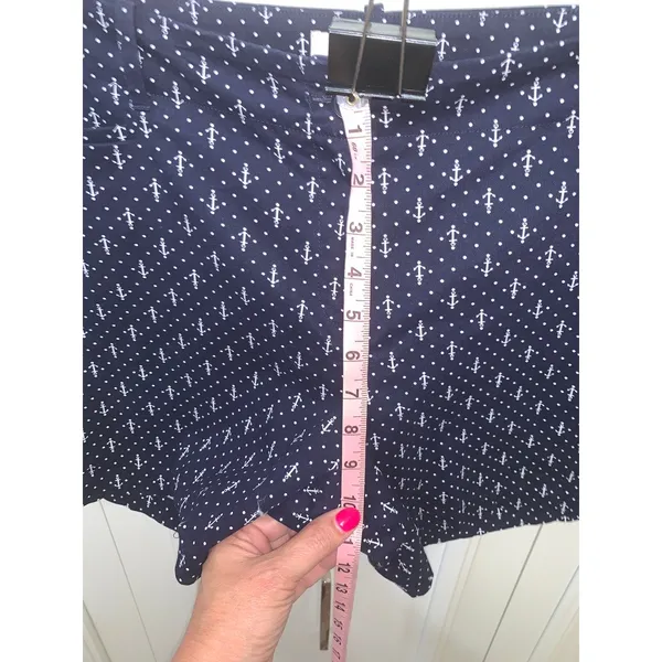Talbots Women's Petite Size‎ 14P Navy Anchor Print Bermuda Shorts - Image 8