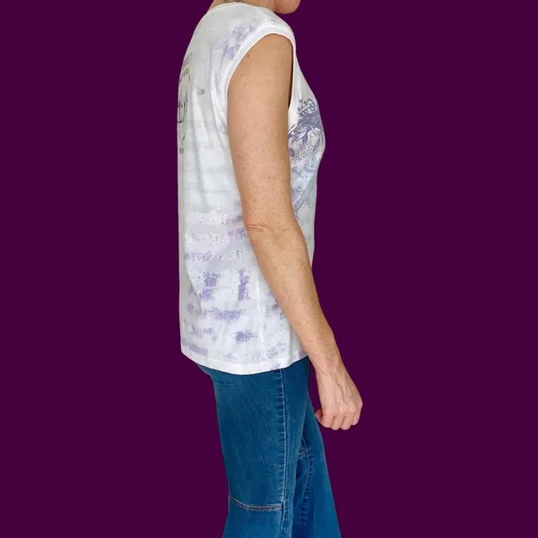 Vintage Harley-Davidson Purple Lewiston, Idaho Graphic Sleeveless Shirt Tank - Image 6