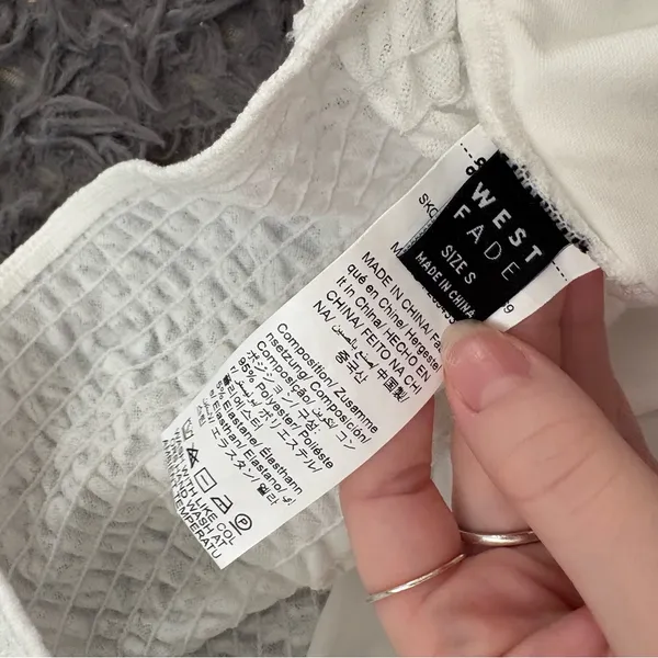 SHEIN White Lace Crop Top - Image 3