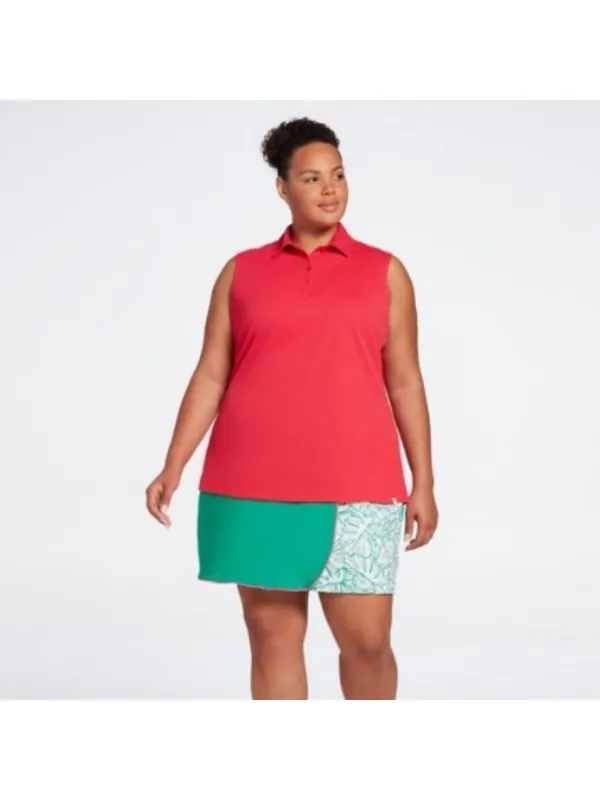 Lady hagen tropic palm wrap lush green tennis skort size XXL - Image 3