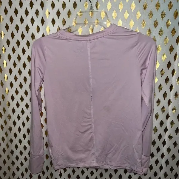Athletic long sleeve shirt baby pink runway size M - Image 2