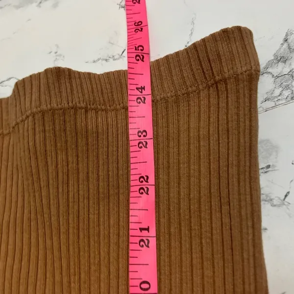 Agolde Lyza‎ Cut Out Rib Top tan Sz M - Image 9