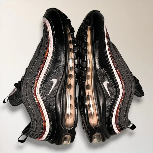 Nike‎ Air Max 97 Black Pink Rose Gold Sneakers Air Cushion Womens 7 CU4751-001 - Image 10