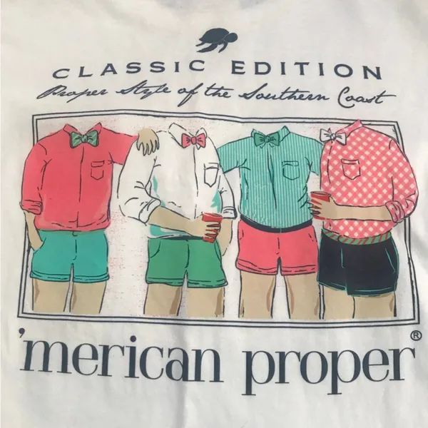 ‘Merican Proper Shirt Pink - Image 2