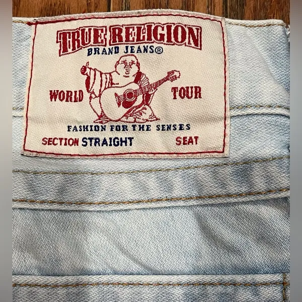 True Religion Light Blue Straight Leg Jeans - Image 15