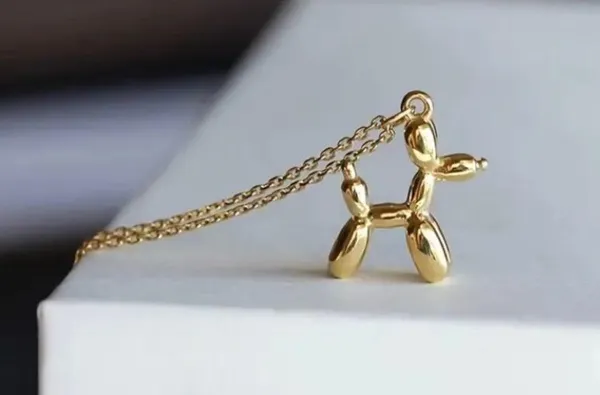 Brandy Melville Gold Chain Balloon Animal Necklace Women’s Teen Jewelry NEW - Image 3