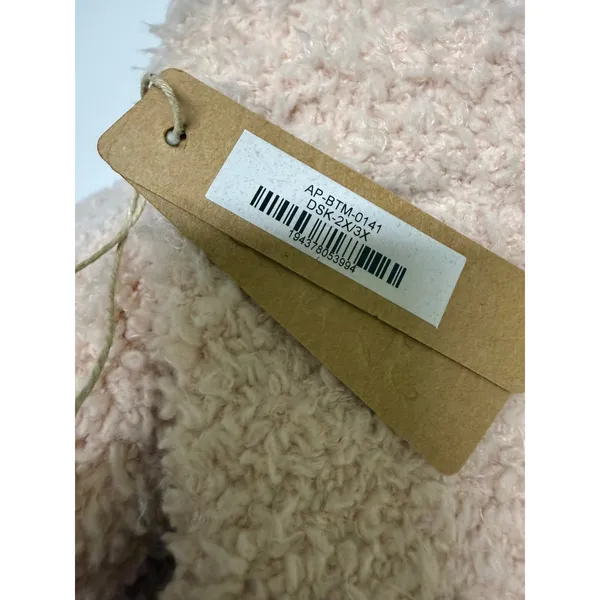 SKIMS Cozy Knit Shorts Dusk Pink Boucle High Waist Lounge Pajama 2X/3X NWT - Image 8