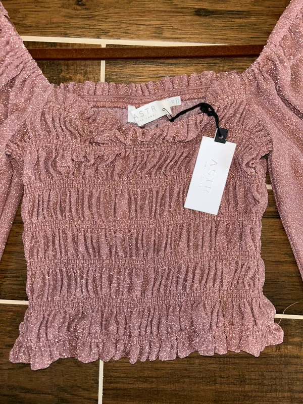 ASTR Puff Sleeve Square Neck Top - Image 3