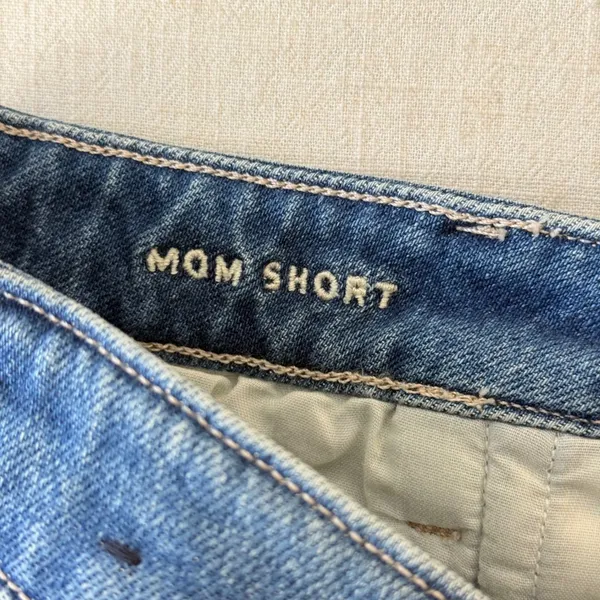 American Eagle Stretch Denim Mom Shorts Womens 4 Blue - Image 7