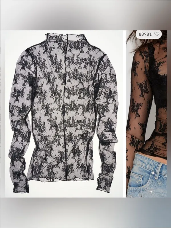 NWT Free People Intimately Lady Lux Layering Top - black - XS - Image 4