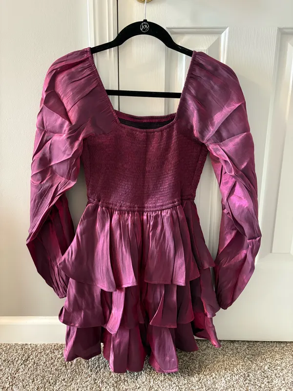 Metallic Entro Homecoming Dress - Image 3