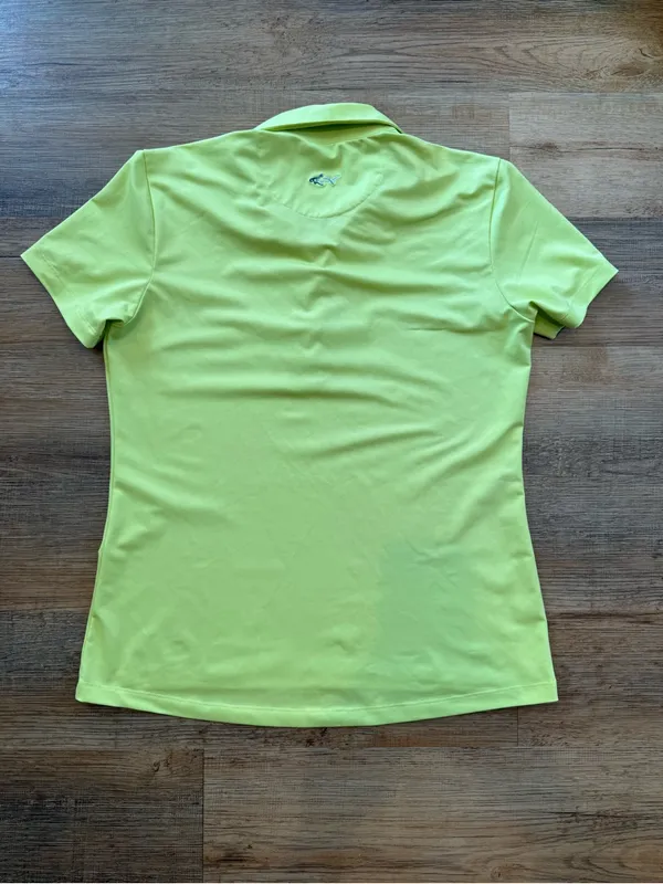 Greg Norman Collection Lime Short-Sleeve Button Down Women’s Polo size M - Image 2