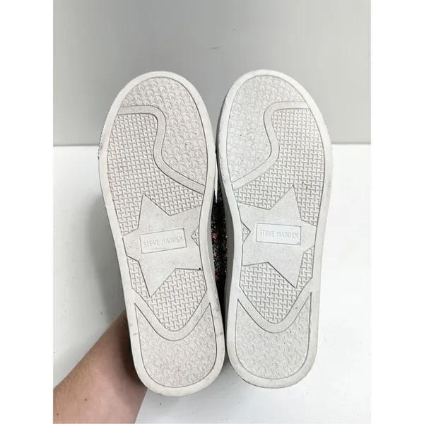 Madden Girl Steve Madden Girls Sneakers Jrize Sz 5 Multicolor‎ Sequin Detailed Lace Up Style - Image 11
