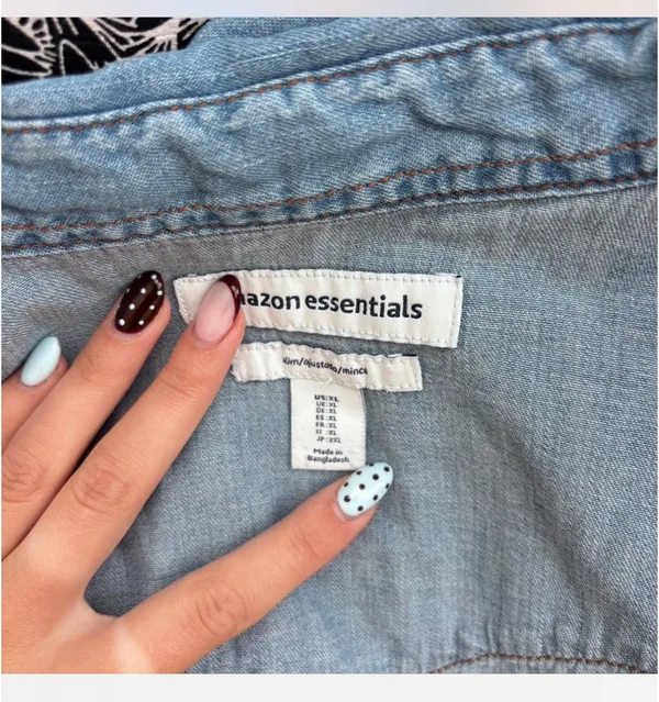 amazon denim button down  - Image 6