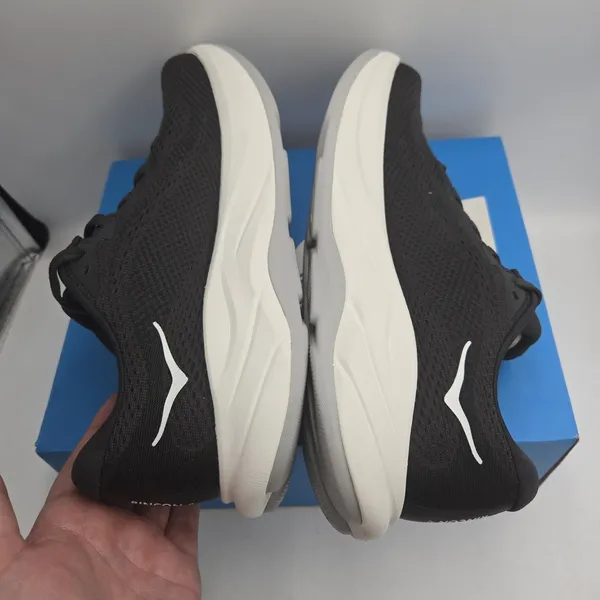 HOKA One One Rincon 4 Running Shoes Women’s 9 B Black White Sneakers 1155131 NEW - Image 9