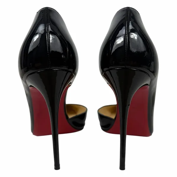 Christian Louboutin Iriza 100 Patent Leather d'Orsay Pump Black Size 39 - Image 10