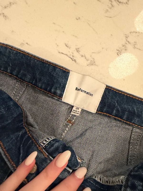 Reformation Alyssa High Rise Wide Leg Jeans - Image 5
