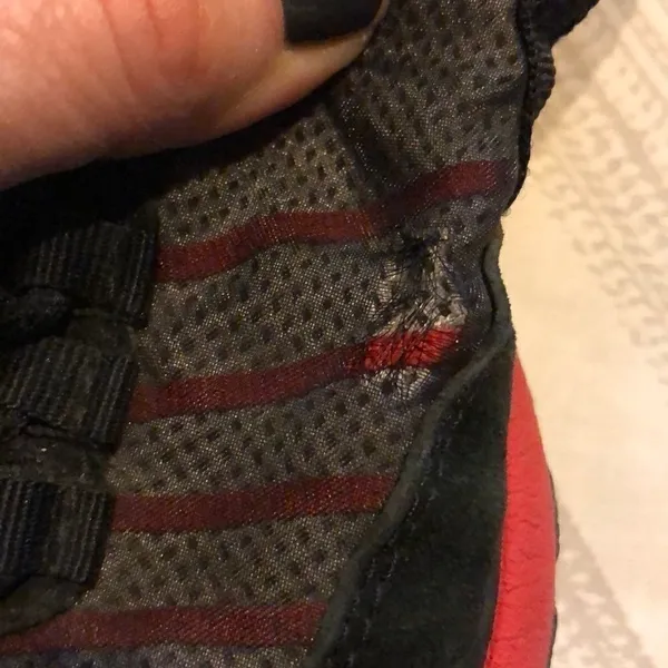 Ralph Lauren Polo Sport Black & Red Mesh Sneakers - Image 4