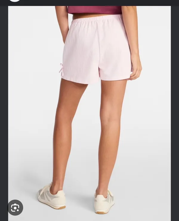 No boundaries cotton pull on pink shorts with bows - Image 3