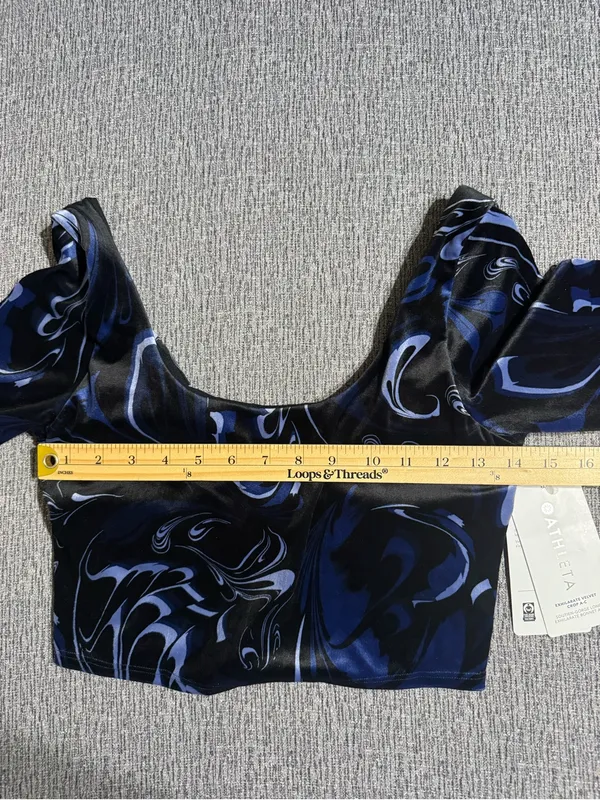 Athleta Exhilarate Velvet Crop Top - Image 13