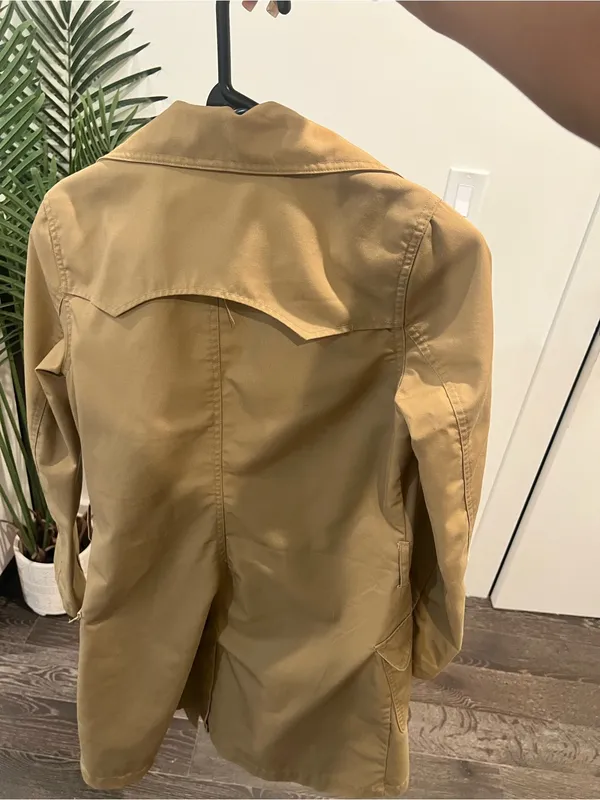 H&M Camel Double-Breasted Trench Coat - Image 2