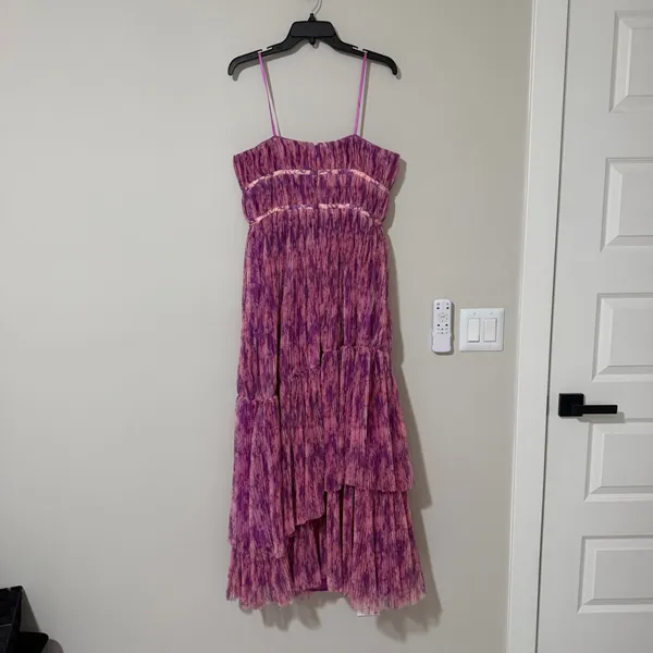 Hutch Womens Strapless Renza Gown Maxi Dress Size 8 Pink Purple - Image 8