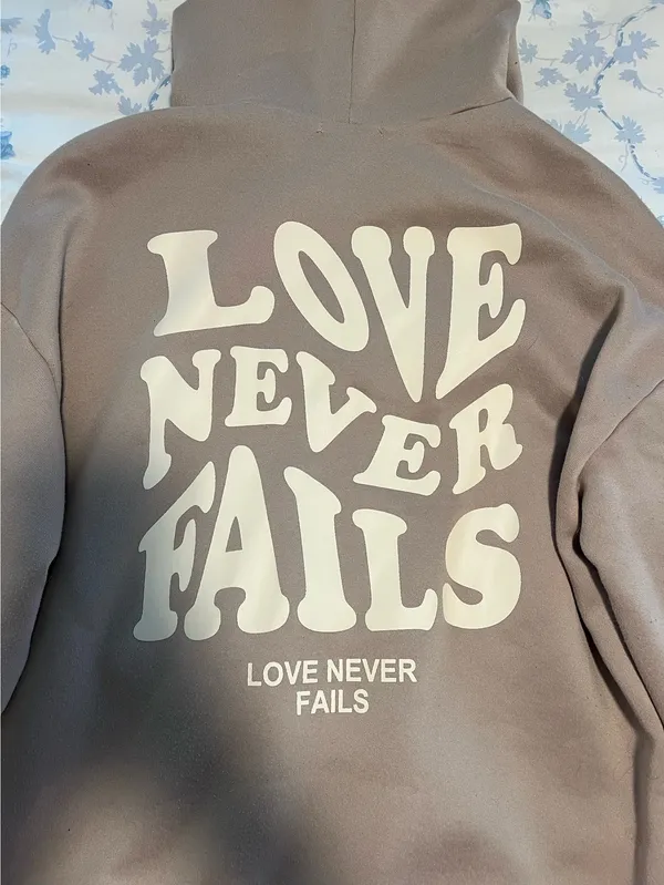Love Never Fails Shein Hoodie - Image 2